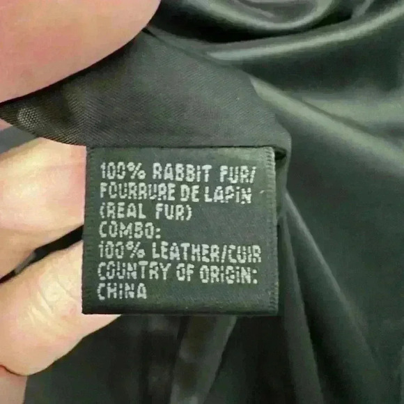 Lafayette 148 100% Rabbit Fur Vest, 100% Leather Trim - Black, Women’s Size M - Picture 4 of 9